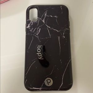 iPhone XR Black Marble Loopy Case!